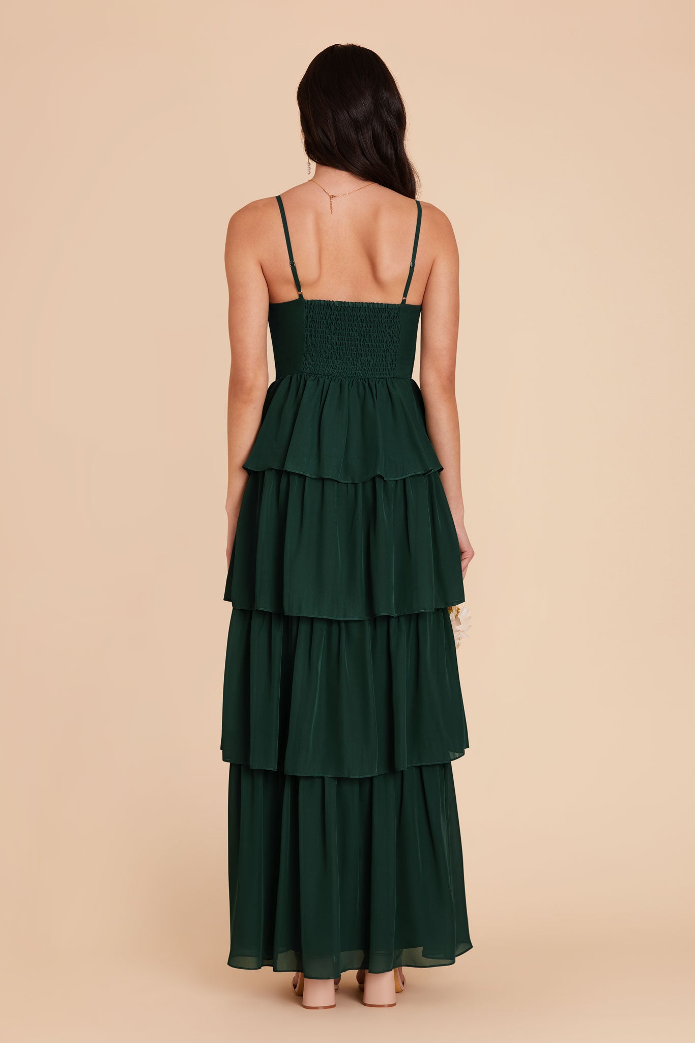 Emerald Lola Chiffon Midi Dress in Wild Rose