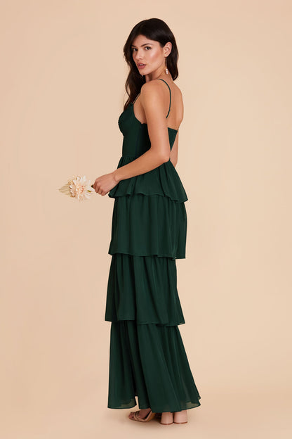 Emerald Lola Chiffon Midi Dress in Wild Rose