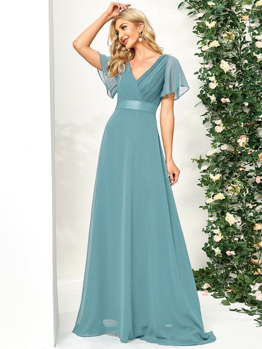 Lavender Celestine Empire Waist Bridesmaid Dress
