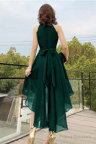 Cute Chiffon High Low Prom Dresses, A-Line Evening Dresses - Picture Color / US10