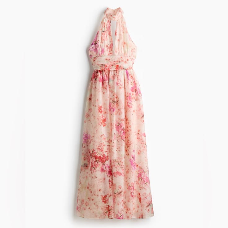 Margot Floral Halterneck Dress