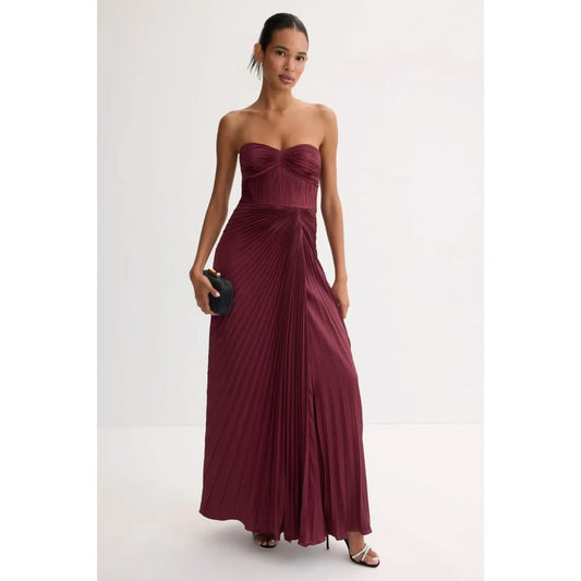 Joyceann Sweetheart Silk Gown