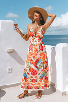Bird Paradise Tropical Maxi Dress