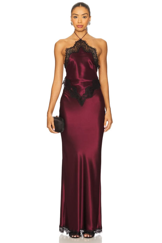 Everly Colorblock Silk Dress