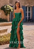 Margot Beaded A-Line Prom Dress