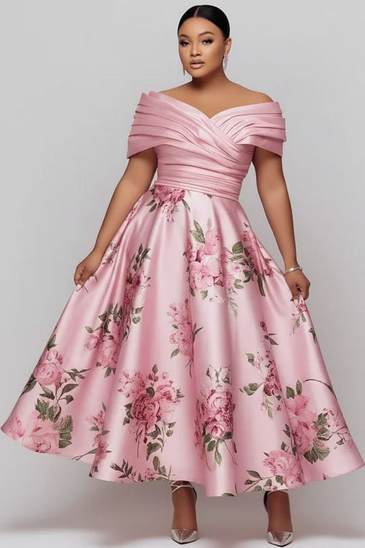Margot Tulle Midi Dress in Sage Floral