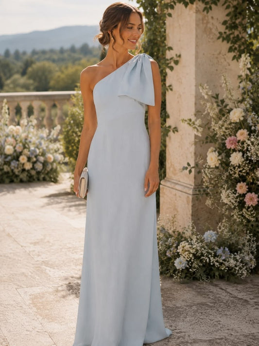 Chelsea Silk Gown in Blue Ice