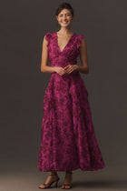 Adelaide Pleated Chiffon Maxi Dress
