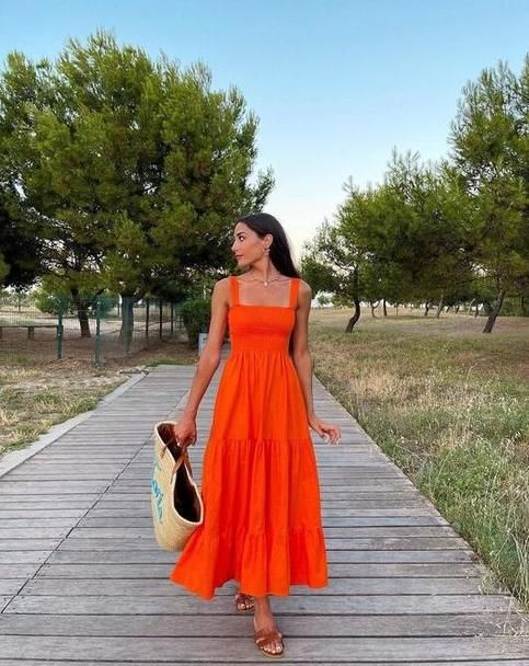 Margot A-Line Mikado Prom Dress in Tangerine
