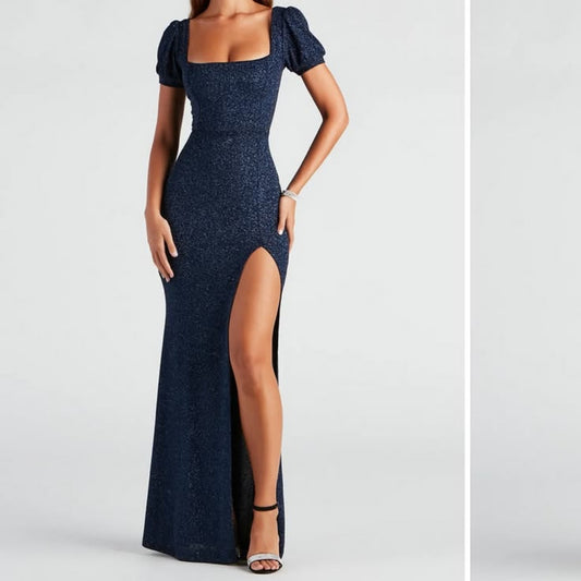 Margot Navy Evening Gown