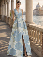 Margot Jacquard Evening Gown