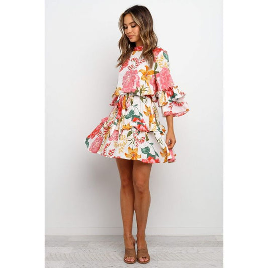 Petal and Pup Womens Peta Dress - White L