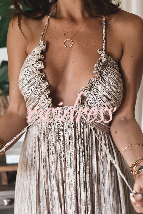 up Light Weight Maxi Dress Marina Printed Halter Maxi Dress