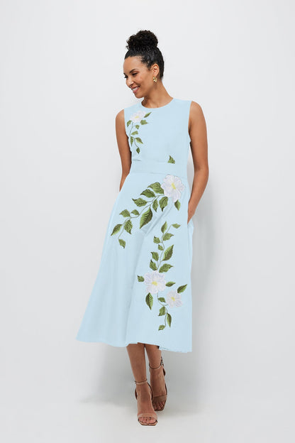 Light Pink Magnolia Indigo Dress