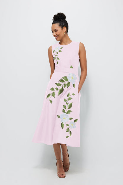 Light Yellow Magnolia Indigo Dress
