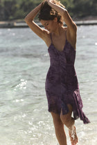 Vivienne Flocked Tulle Ruffle Dress