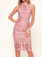 Margot Lace Bardot Midi Dress