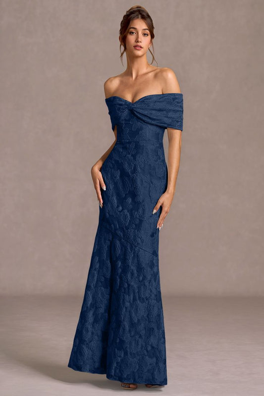 Valoria Navy Maxi Dress