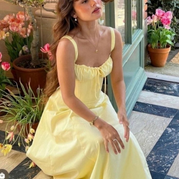 Margot Yellow Sundress