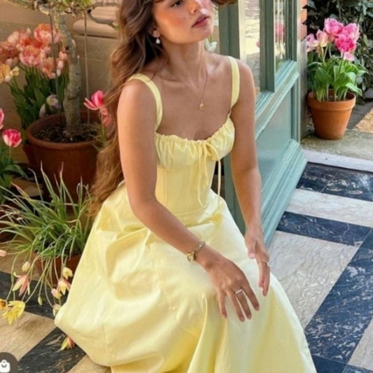 Margot Yellow Sundress