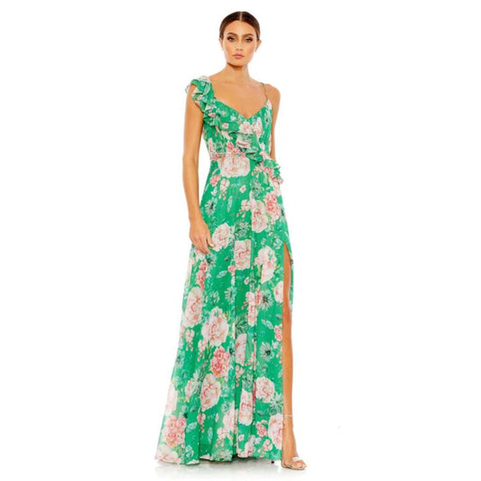 Margot Floral Wrap A-Line Gown