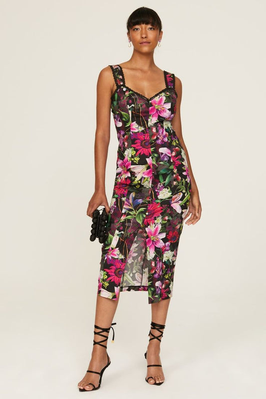 Margot Botanical Midi Dress