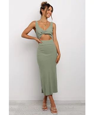 Apollo Crepe Midi Dress