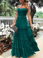 A-Line Floor Length Wedding Guest Dress Formal Dresses Evening Gown Mother of the Bride Dress Long Sleeve Jewel Neck Ele