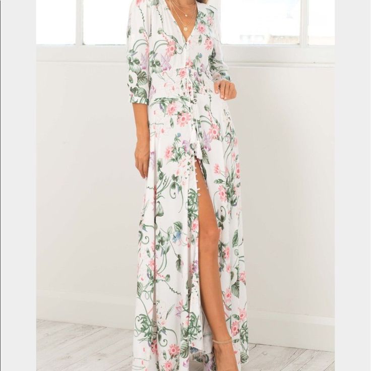 Valentina Silver Maxi Dress