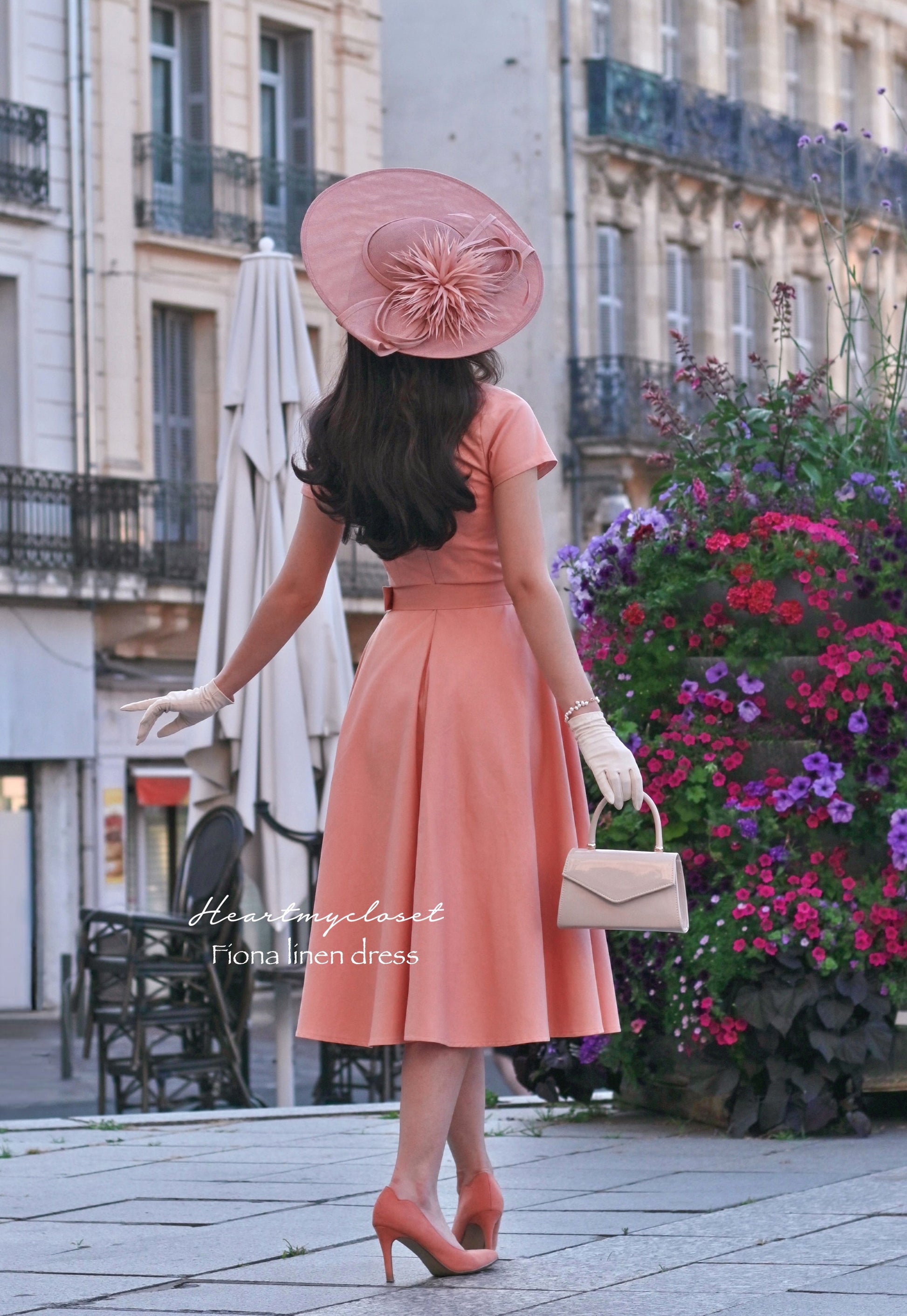 vintage inspired 1950s Fiona linen dress - vintage inspired 1950s - 2