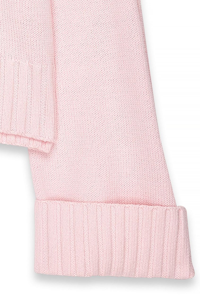 Folded Sleeve Knitted Sweater