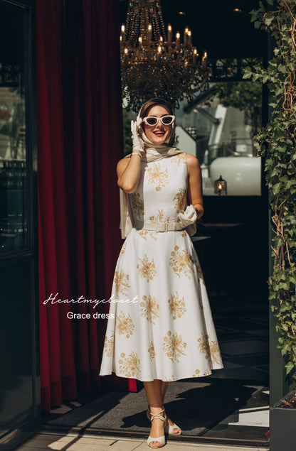 Grace Silk Charmeuse Midi Dress