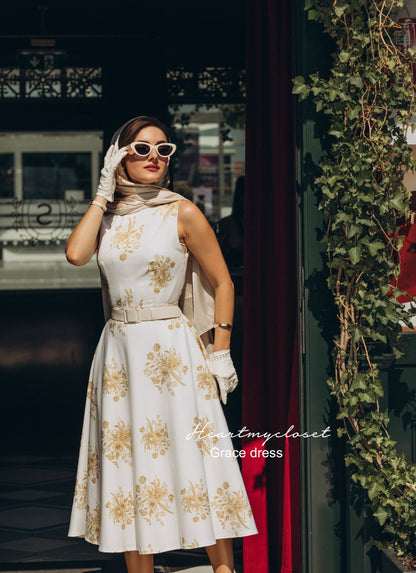 Grace Silk Charmeuse Midi Dress
