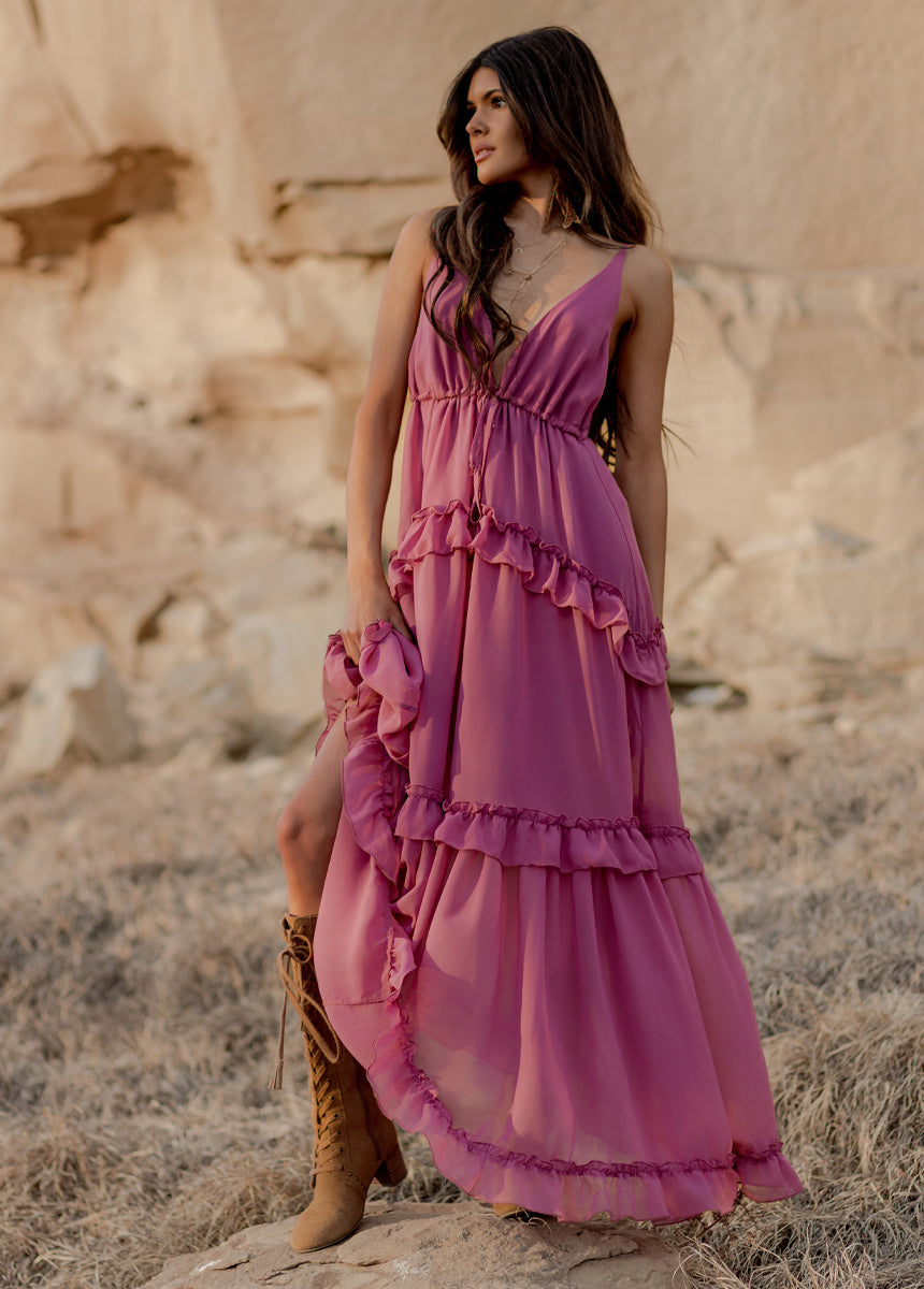 Orchid Hadleigh Paisley Print Dress