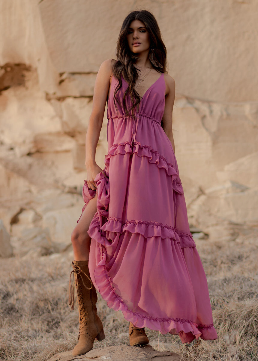 Orchid Hadleigh Paisley Print Dress