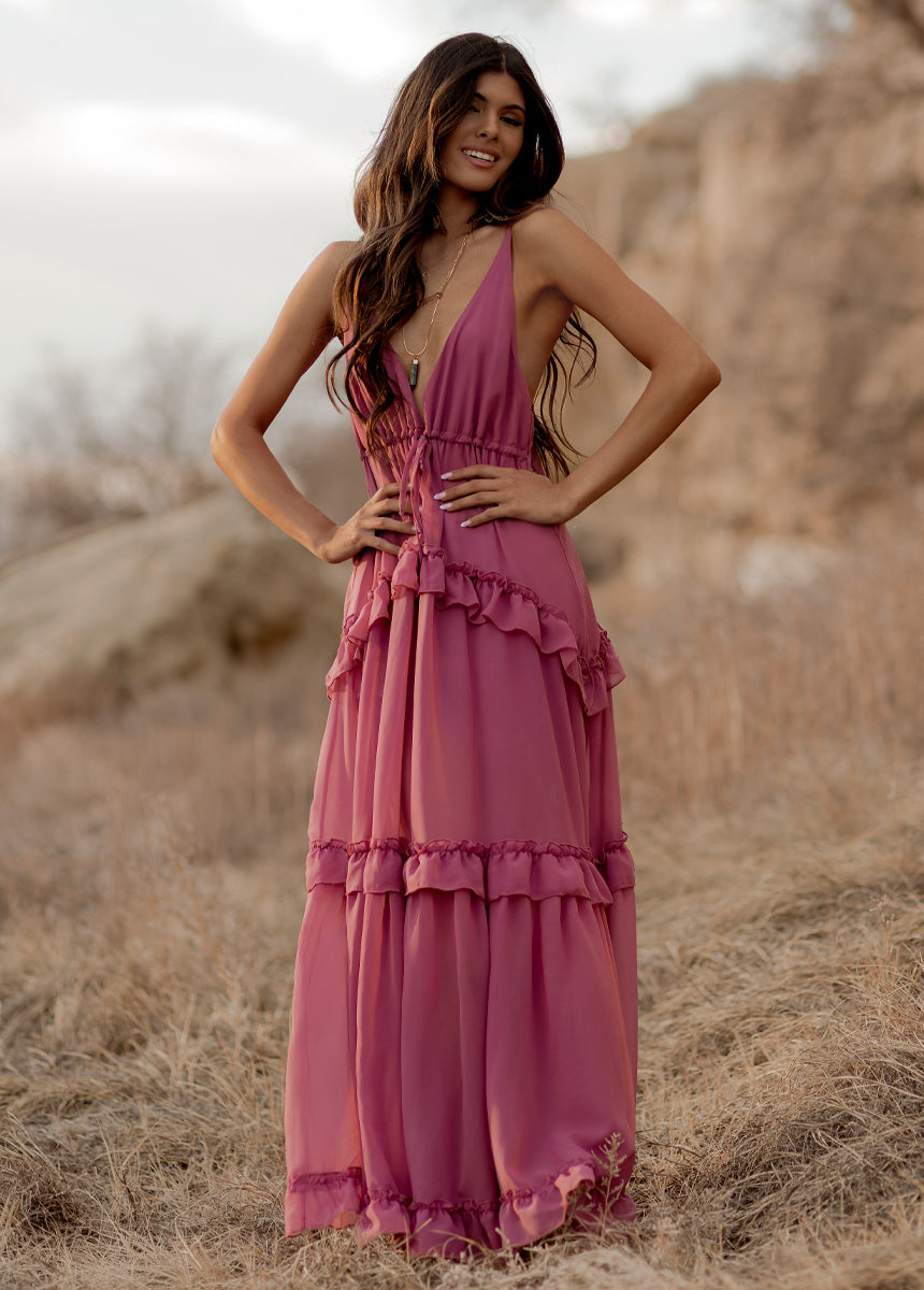 Orchid Hadleigh Paisley Print Dress