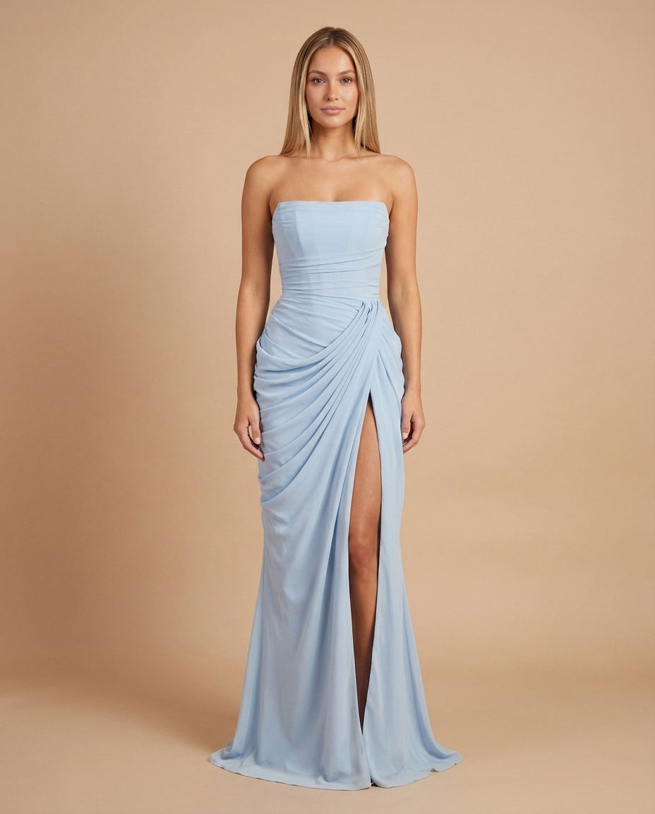 sachin and babi light blue dress MAXI DRESSES – Estelle's Closet main image 1
