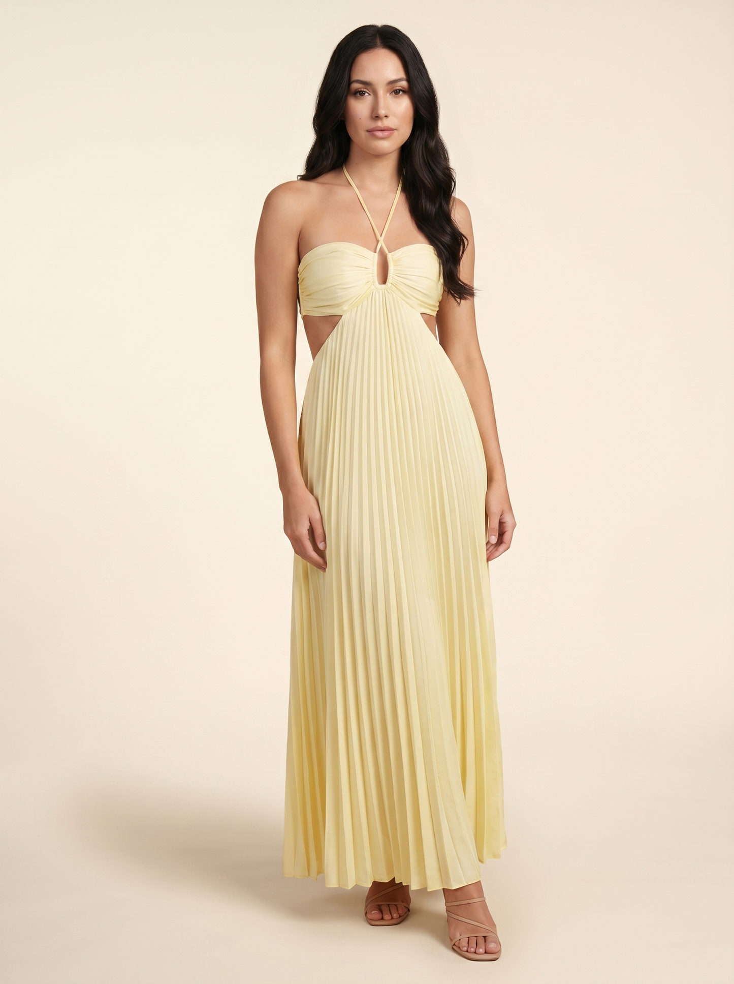 Sienna Maxi Golden Ivory front