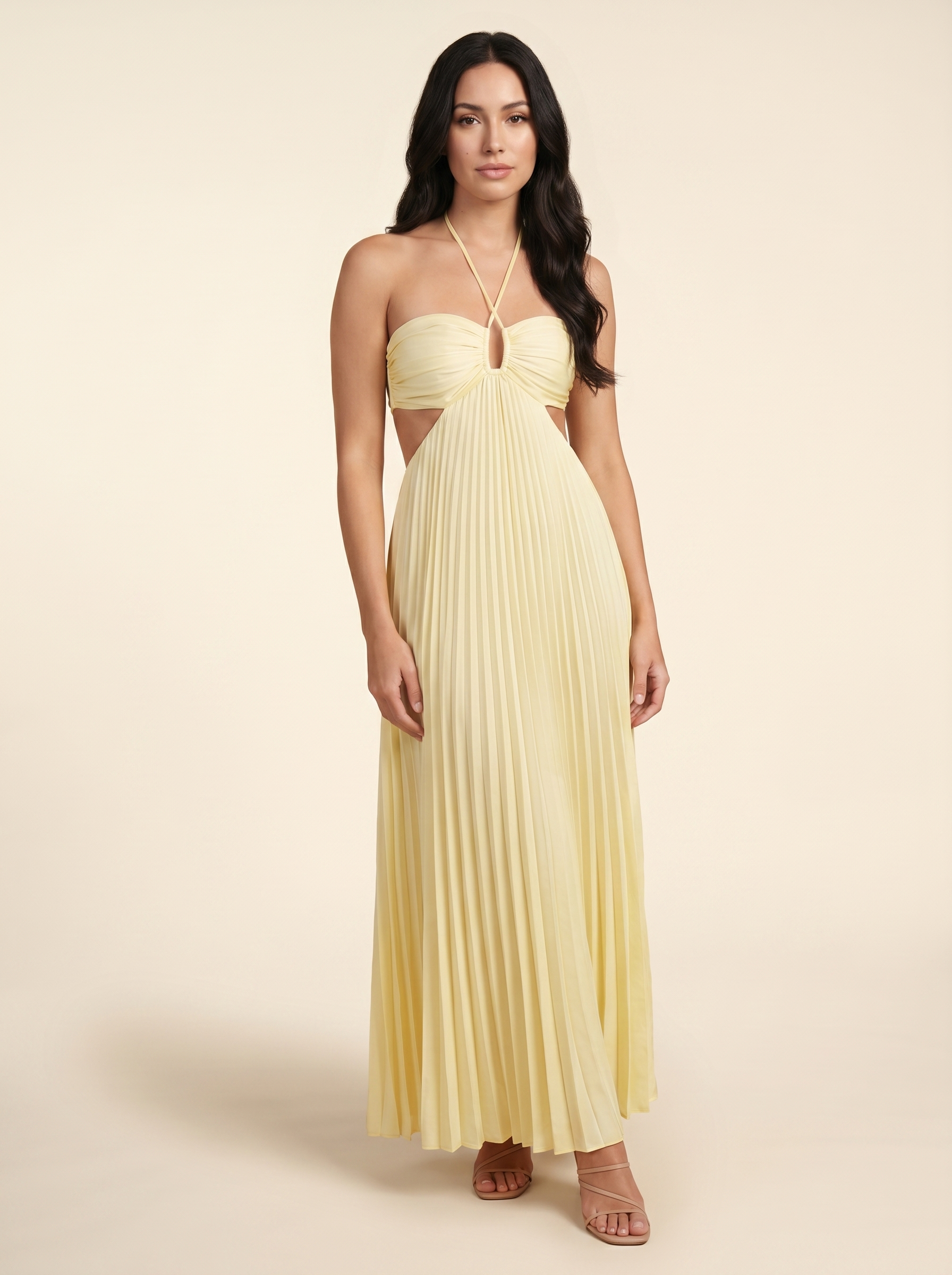 Sienna Maxi Golden Ivory front