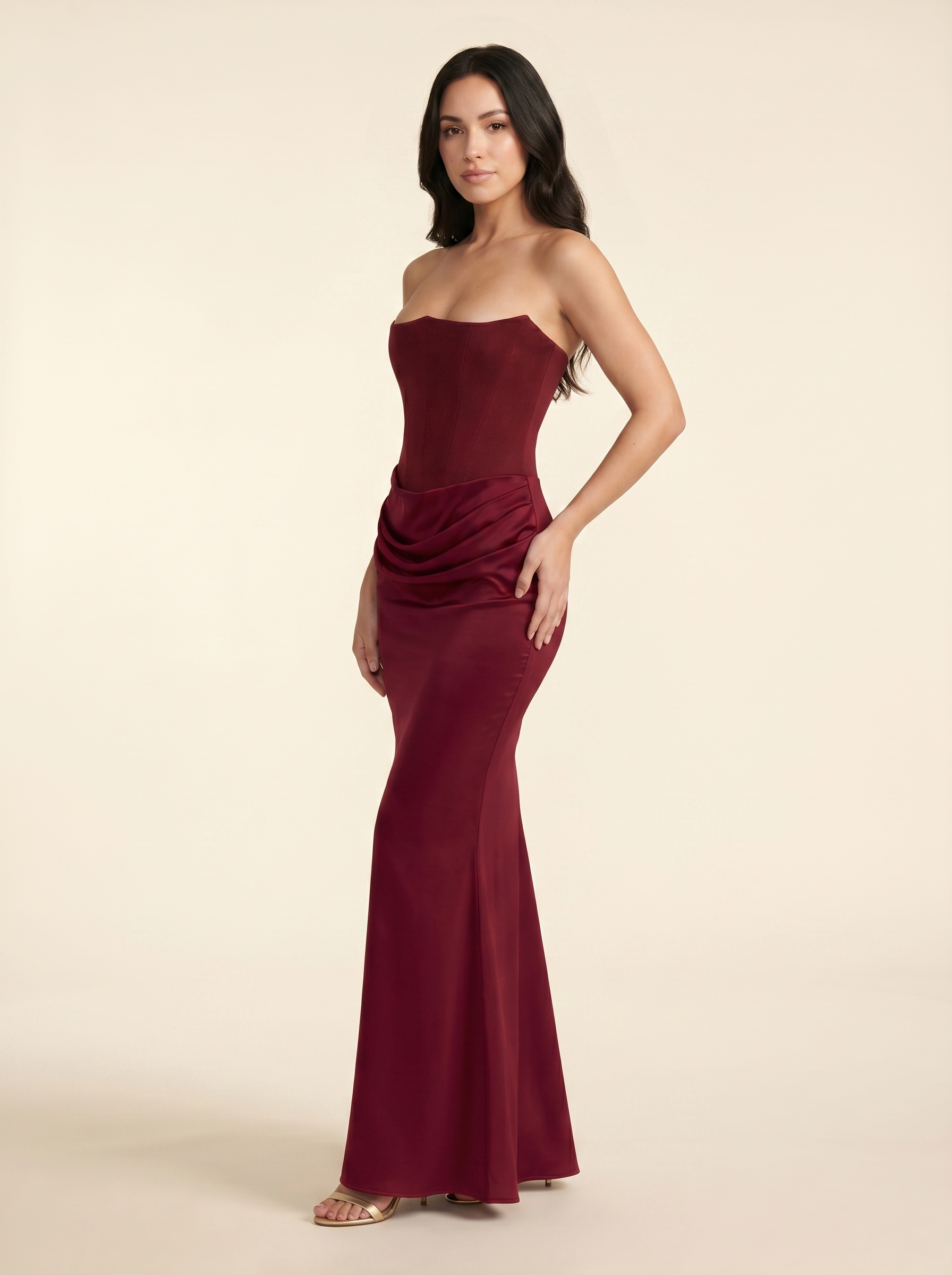 Rosalind Maxi Burgundy 4