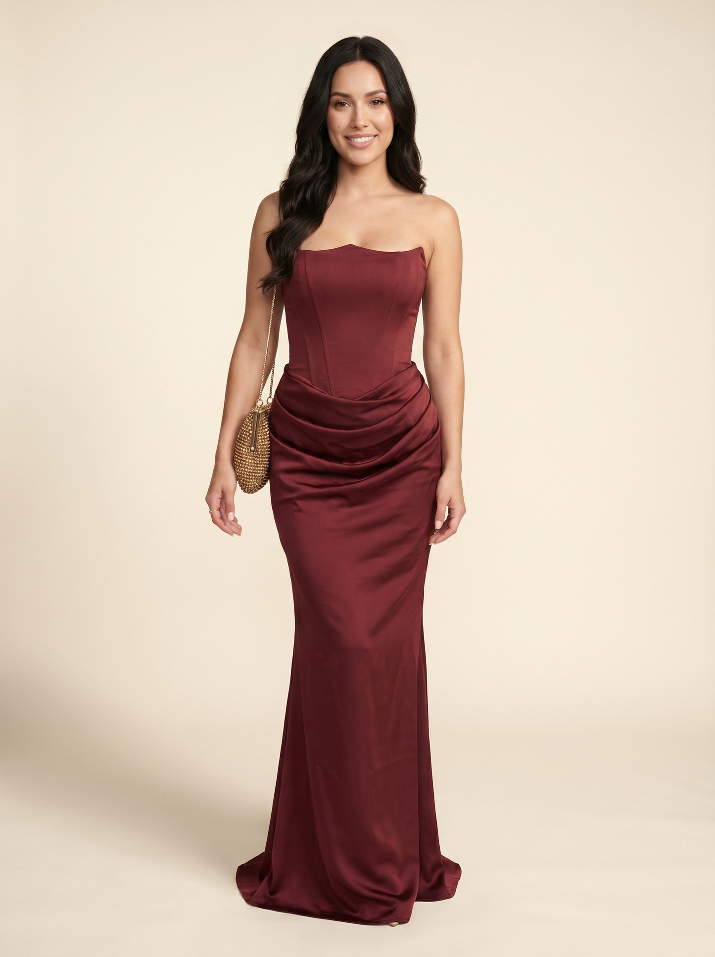 Rosalind Maxi Burgundy 8