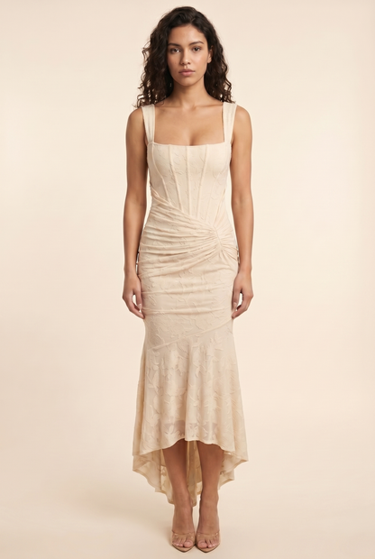 Carol Maxi Beige front