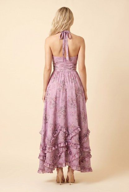 BIANCA MAXI DRESS Purple back