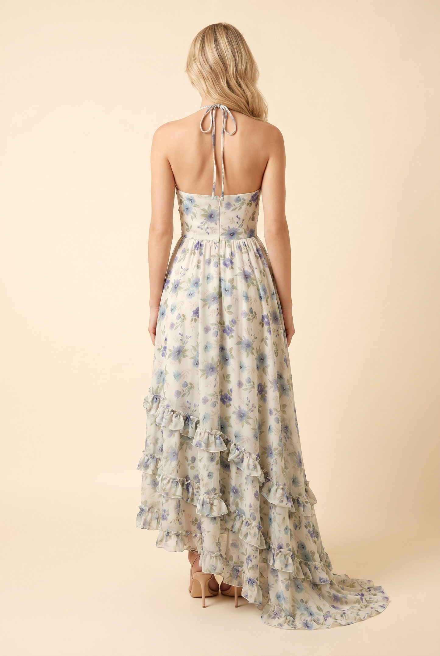 BIANCA MAXI DRESS Garden Mist back