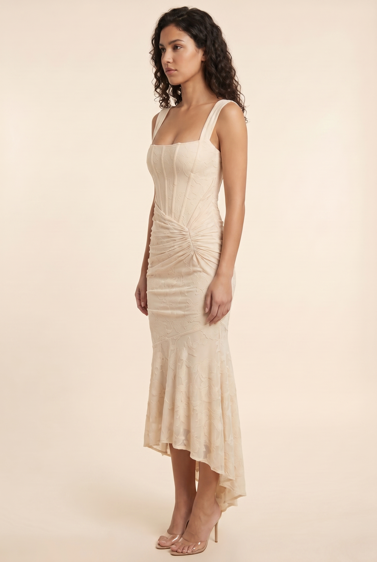 Carol Maxi Beige side