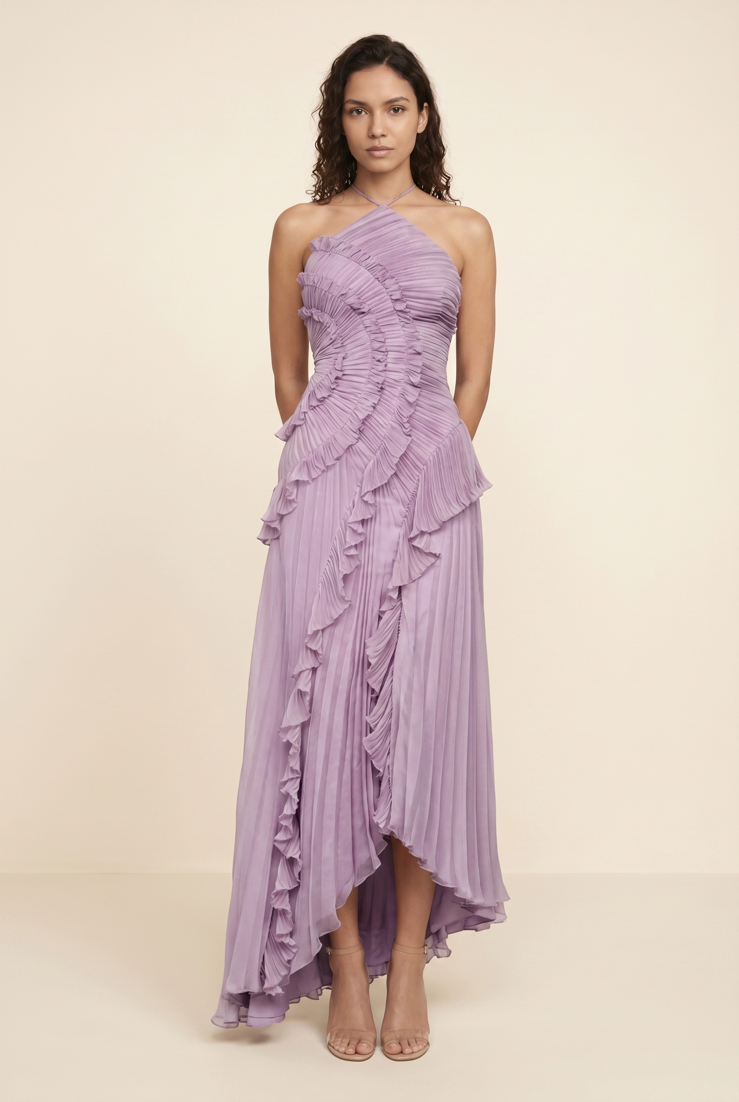 AURELIA MAXI DRESS Purple front