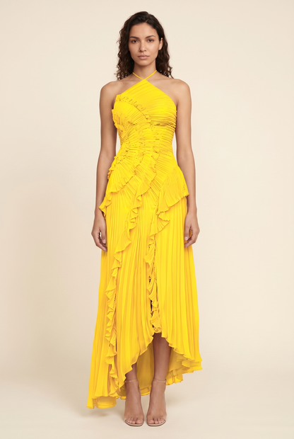 AURELIA MAXI DRESS Yellow front