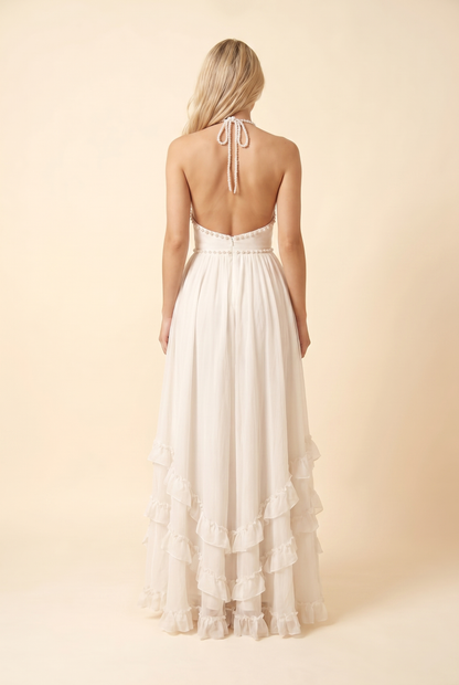 BIANCA MAXI DRESS White back