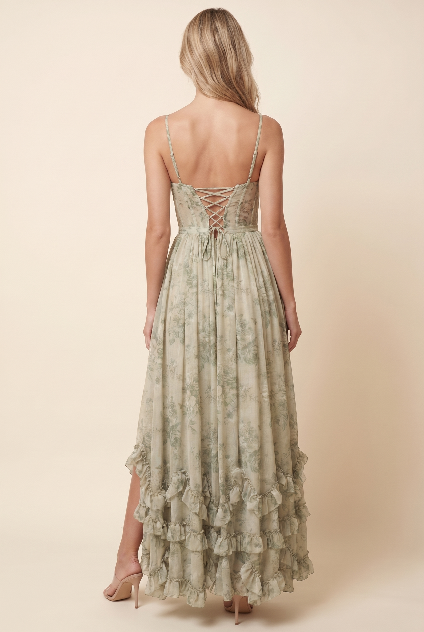 AMIRA MAXI DRESS Lavender Mist back