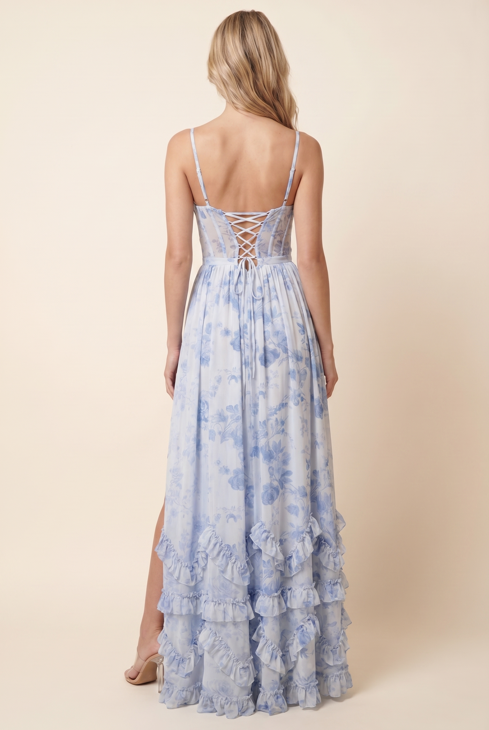AMIRA MAXI DRESS Sage Blossom back